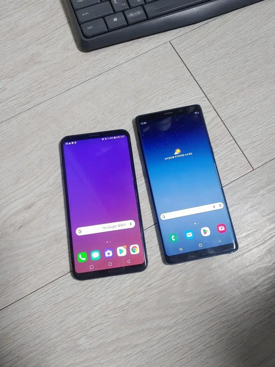 노트8 블루 64기가/lg v35 일괄로 팝니다.