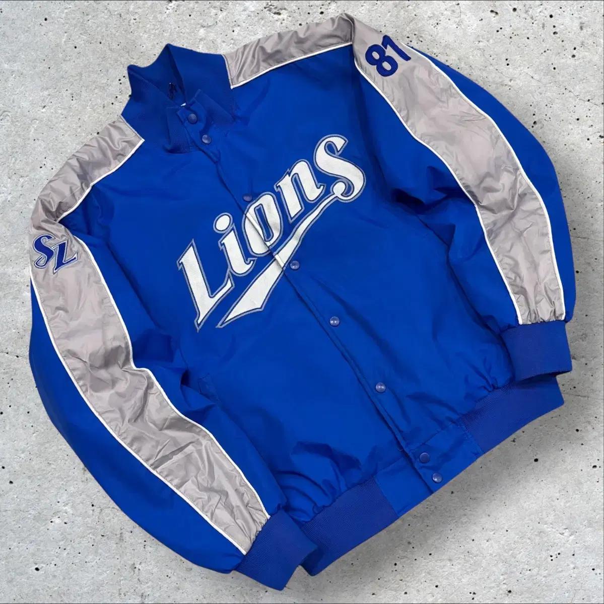 [3XL] 삼성라이온즈 초판 Lions 블루 야구점퍼 81 C527