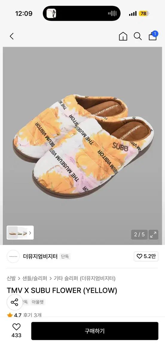 더 뮤지엄 비지터 X SUBU FLOWER (YELLOW)