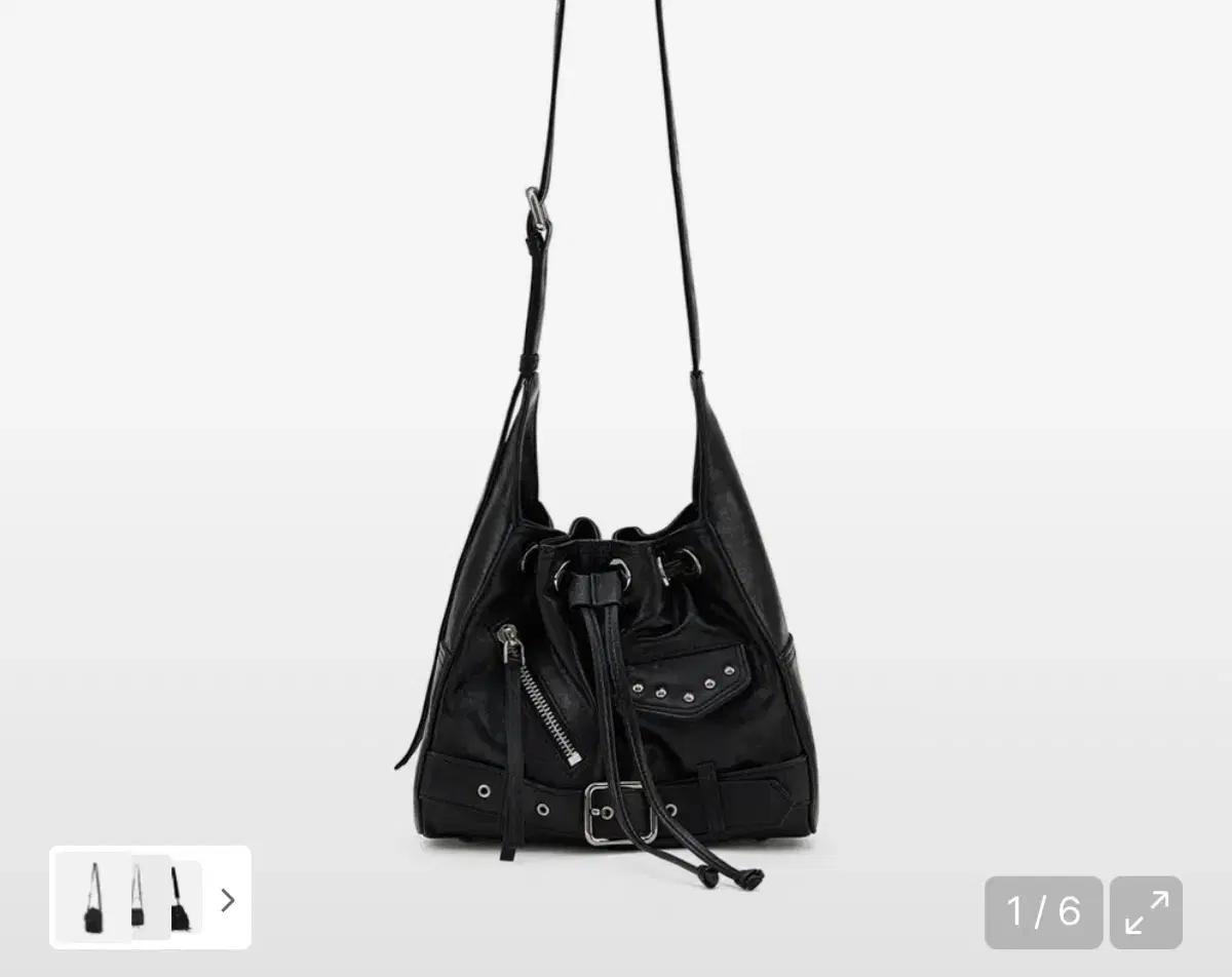DEINET STUD BELTED MINI BUCKET BAG 다이닛