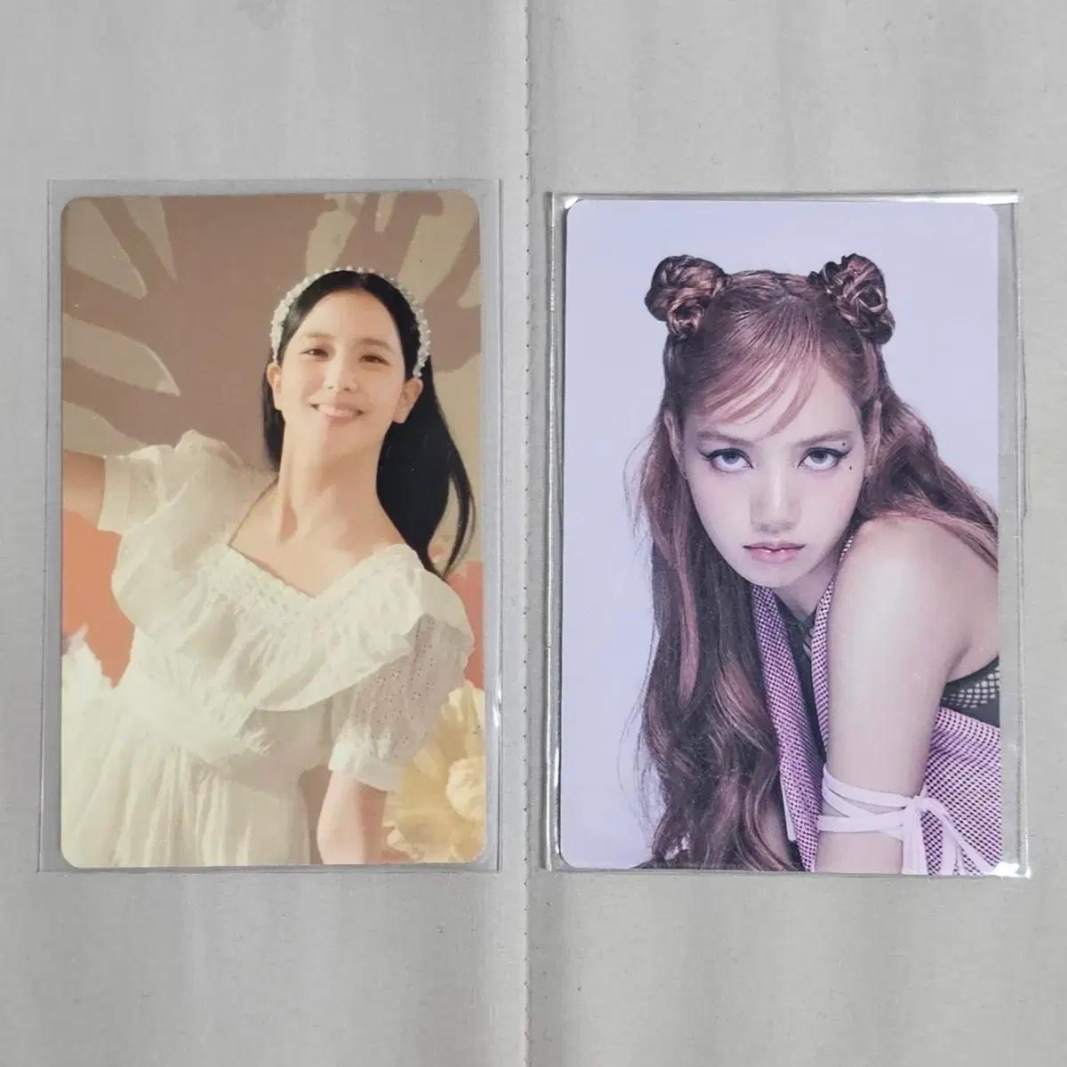 블랙핑크 블핑 지수 리사 포카 양도 더게임 본핑크 와이지셀렉트 와셀 특전