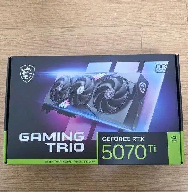 MSI RTX 5070Ti 게이밍 트리오 OC 1대됩니다.