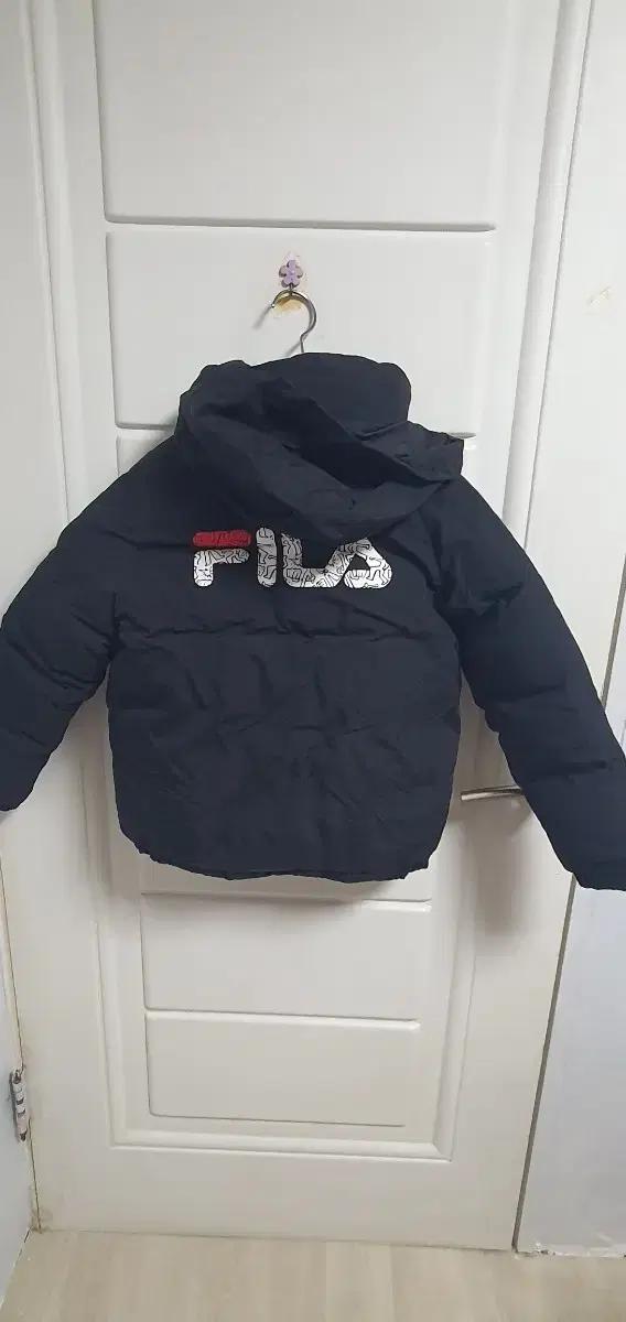휠라 키즈 FILA 검정색 패딩 점퍼
