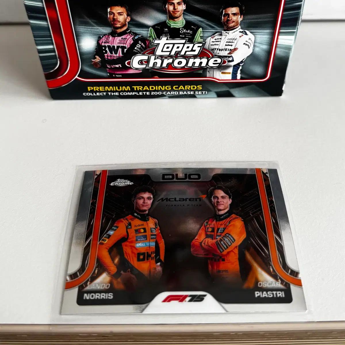 Topps Chrome 탑스 크롬 F1 맥라렌 듀오 카드