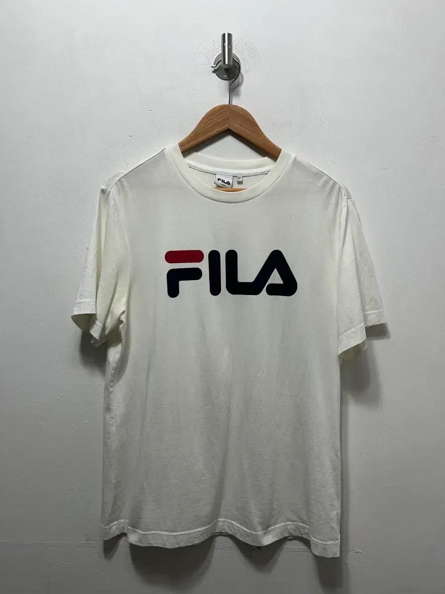 휠라 FILA 로고 반팔 티셔츠 화이트 L