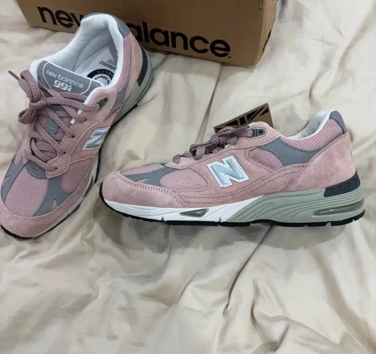 [W255] 뉴발란스 991 핑크 (made in UK)