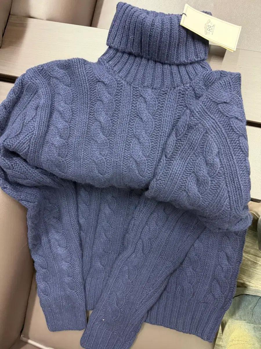 RRL 더블알엘 케이블 니트 L