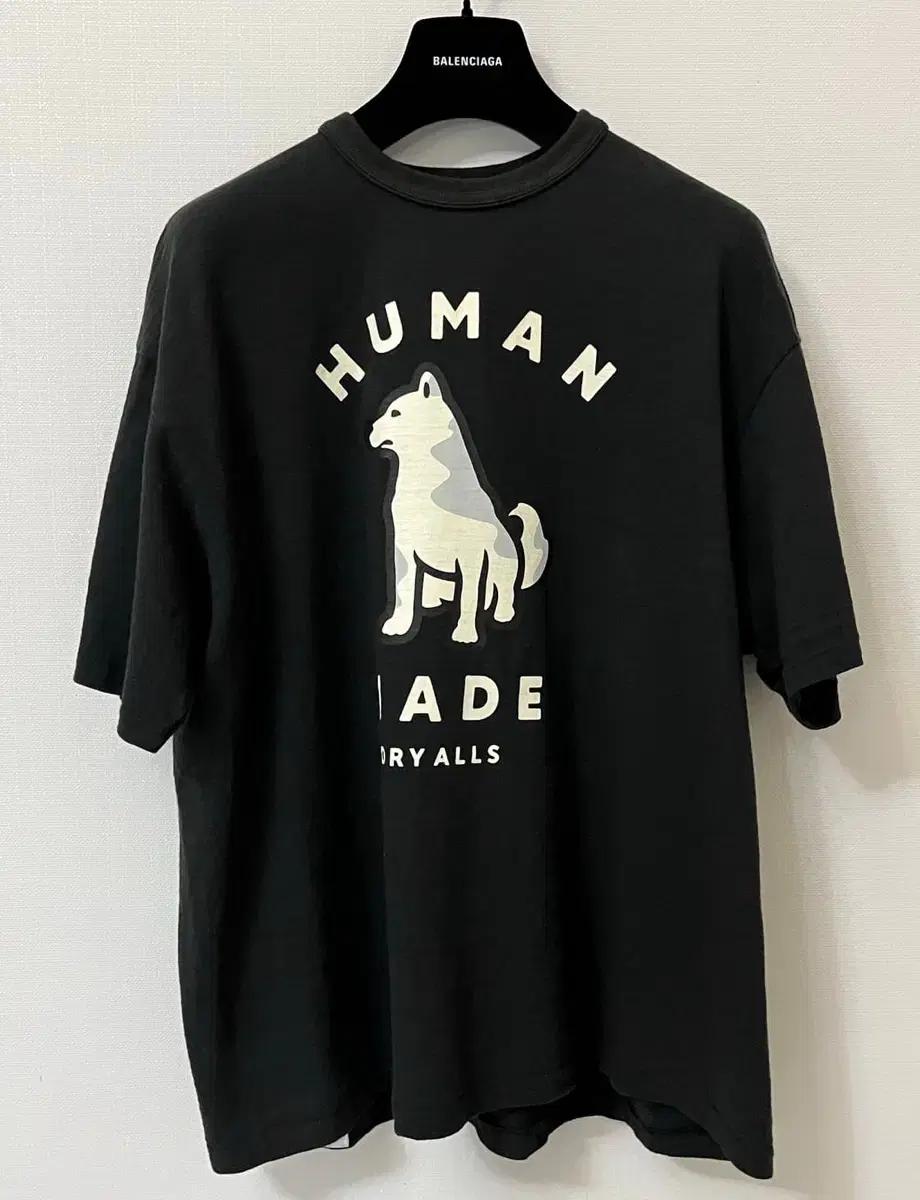 3XL , 새상품 ) 휴먼메이드 진돗개 반팔 후드티셔츠