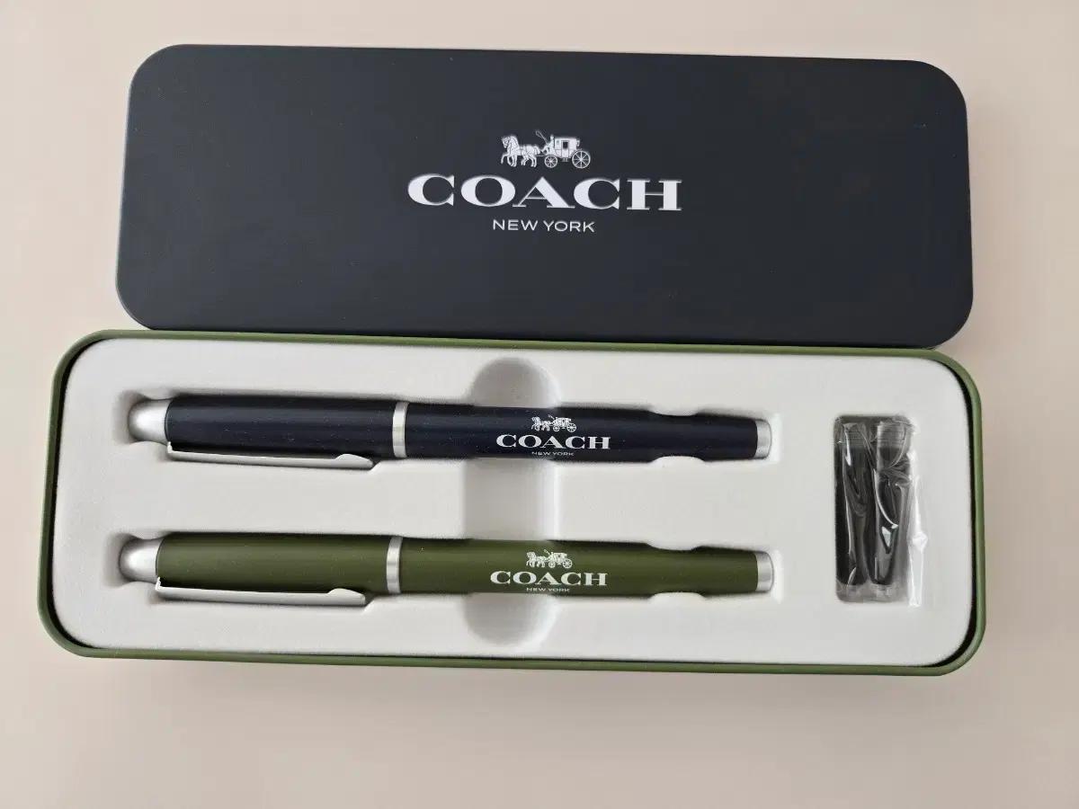 코치 Coach 볼펜 만년필 세트