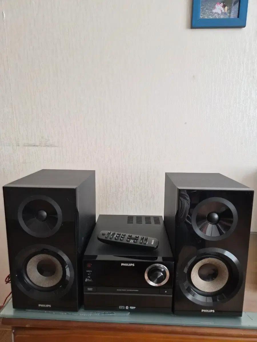 필립스 블랙 오디오세트 리모컨포함