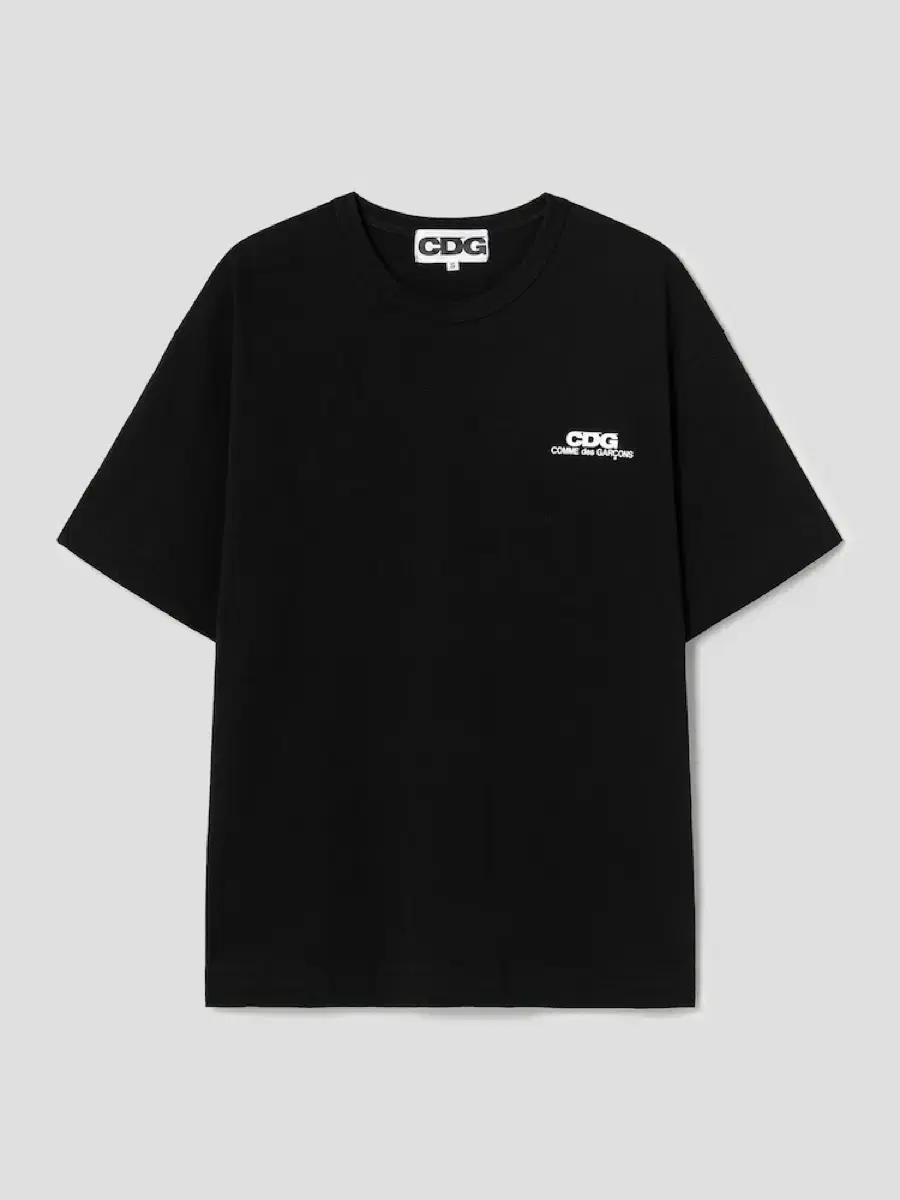 cdg 오버사이즈 반팔티 블랙 m