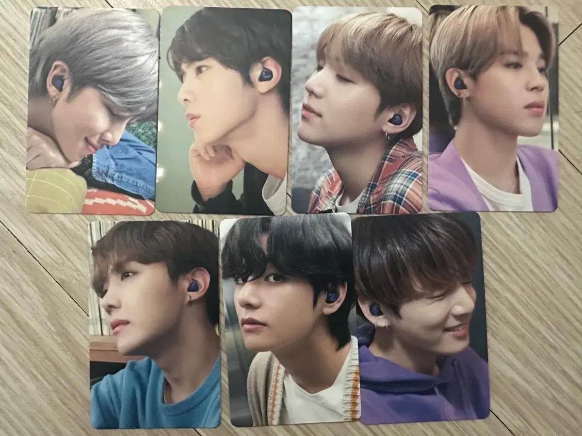방탄소년단 삼성 갤럭시 버즈 포토카드 일괄 BTS