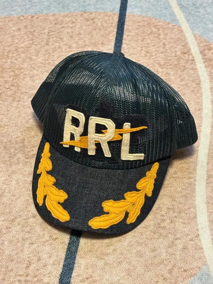RRL (더블알엘) 월계관 로고패치 메쉬캡 인디고
