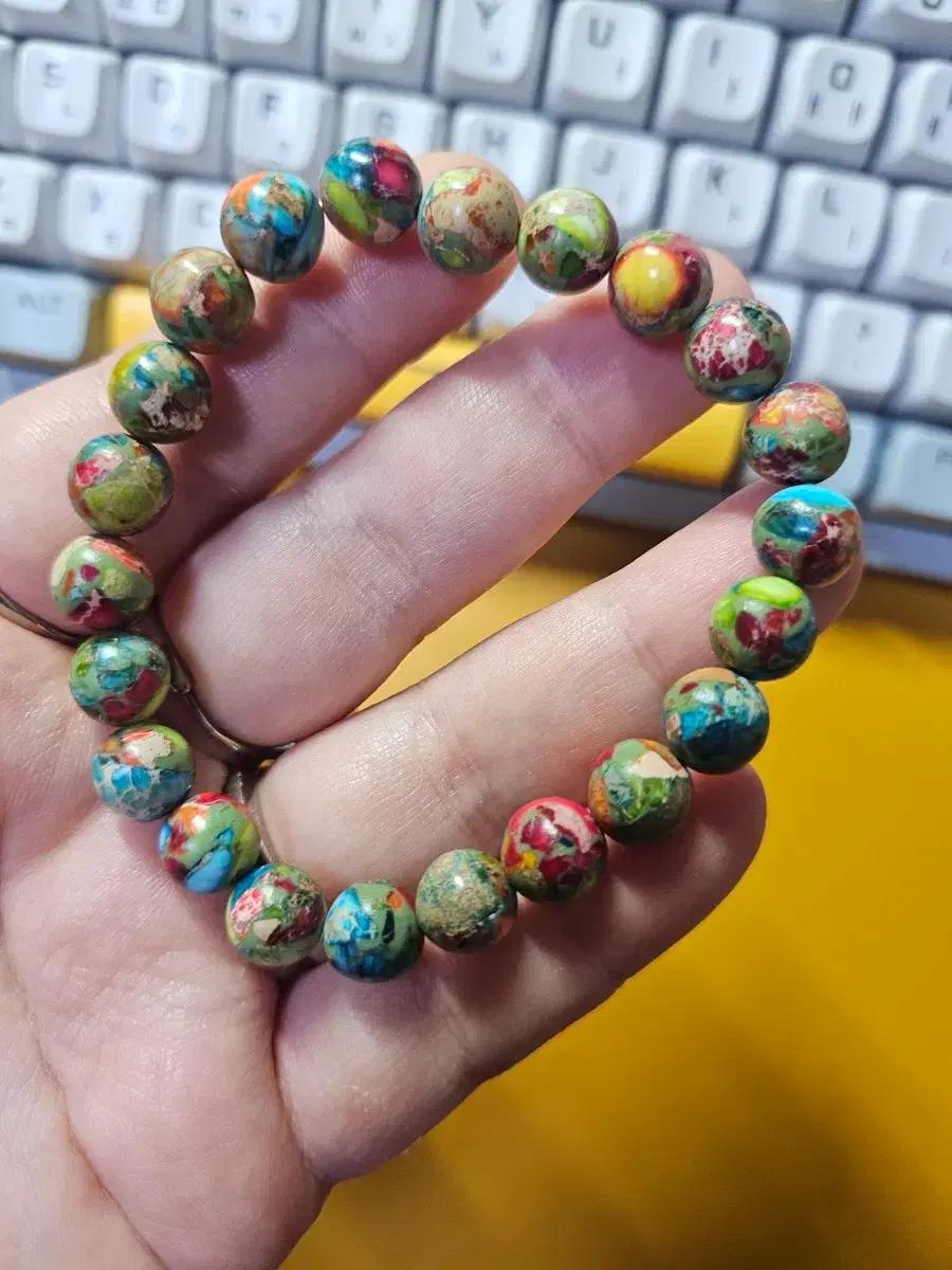 천연 바다침전물 sea sediment 레드보르나이트 재스퍼 팔찌 8mm
