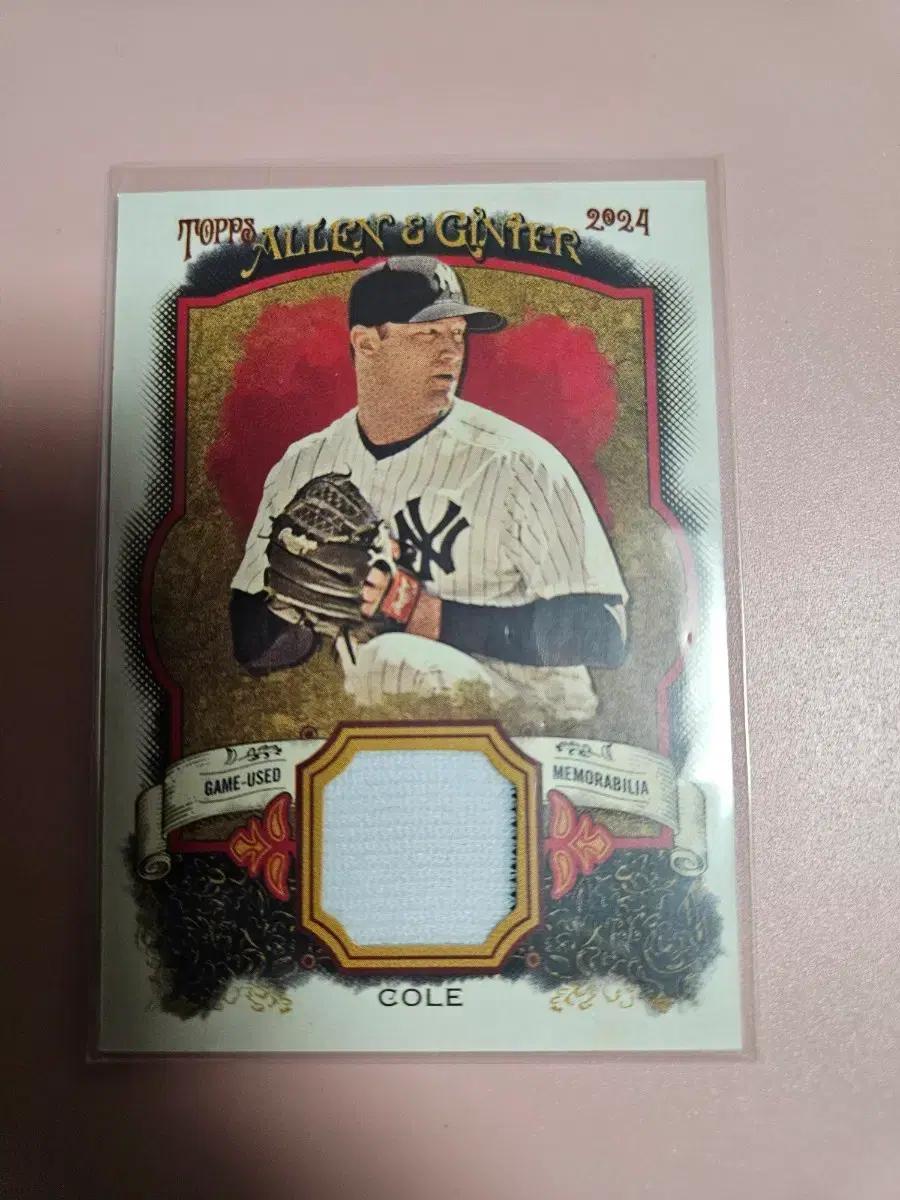 mlb)게릿 콜 2024 Topps A&G 저지 카드