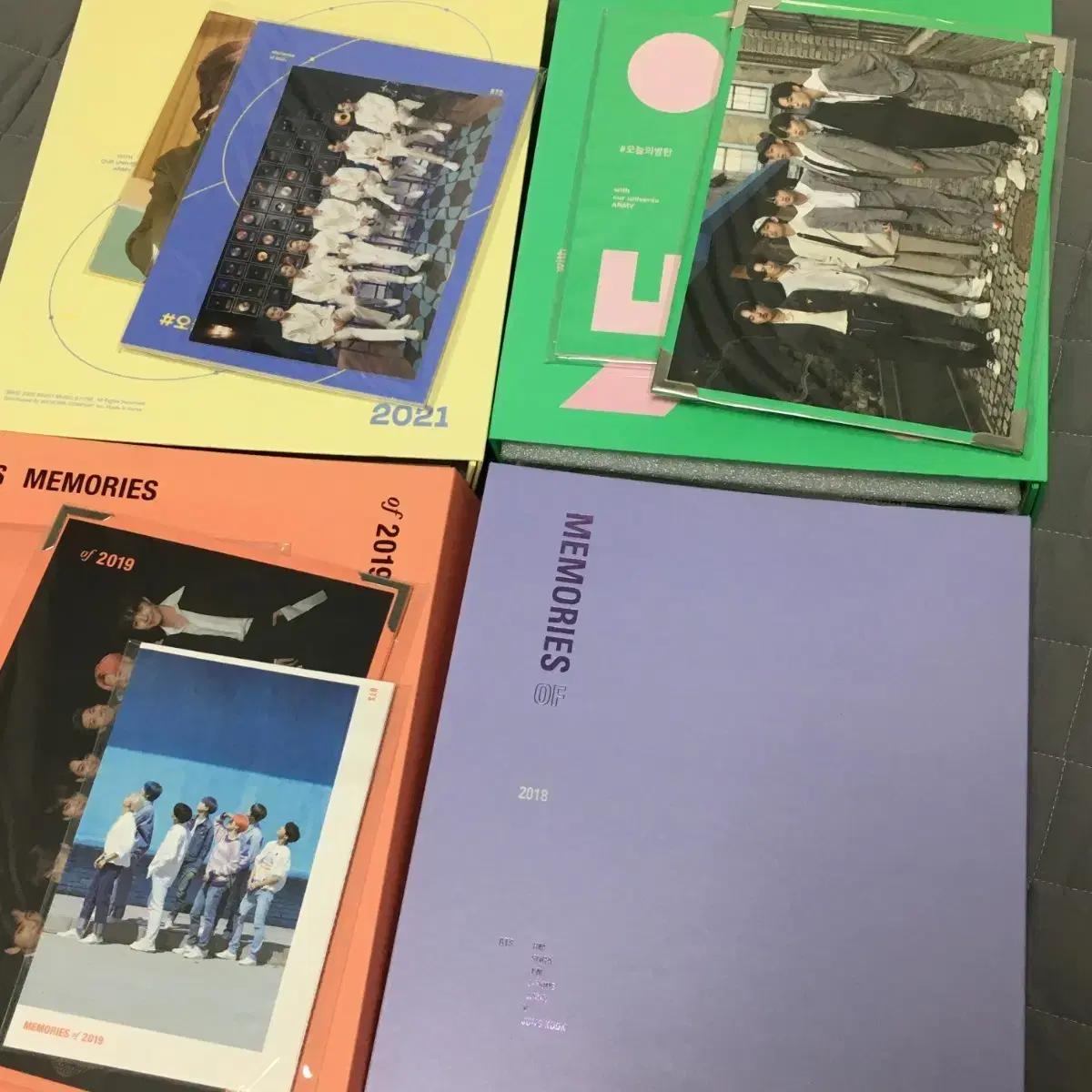 방탄 bts 메모리즈 dvd 2018 2019 2020 2021