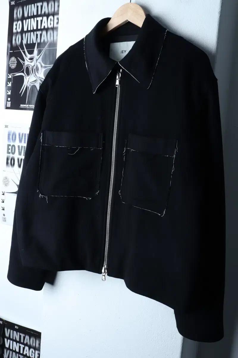 (M-XL) 이에이 집업 바람막이 점퍼자켓 블루종 커팅 절개-16FAD