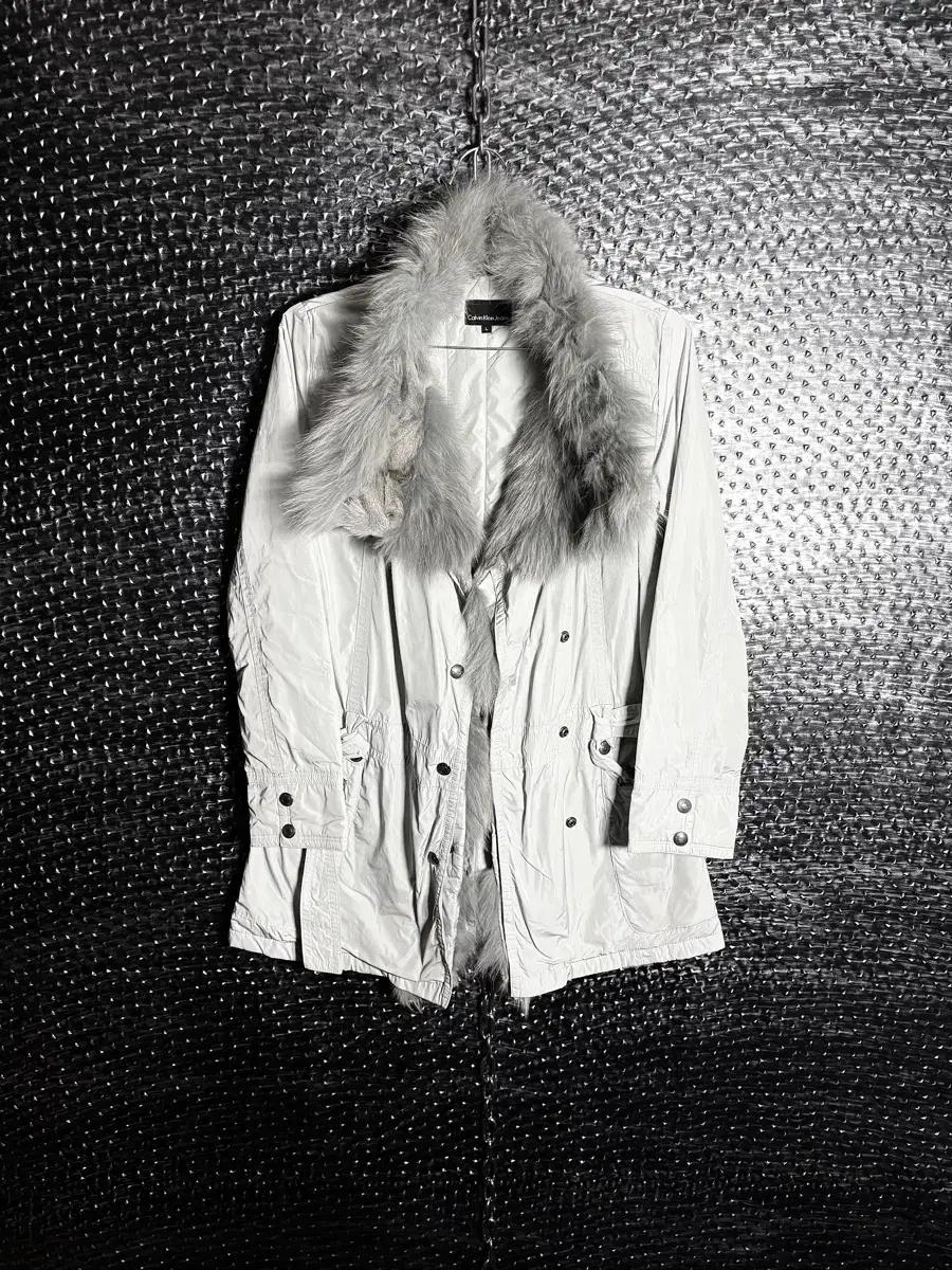 Calvin klein jeans 퍼 나일론 자켓