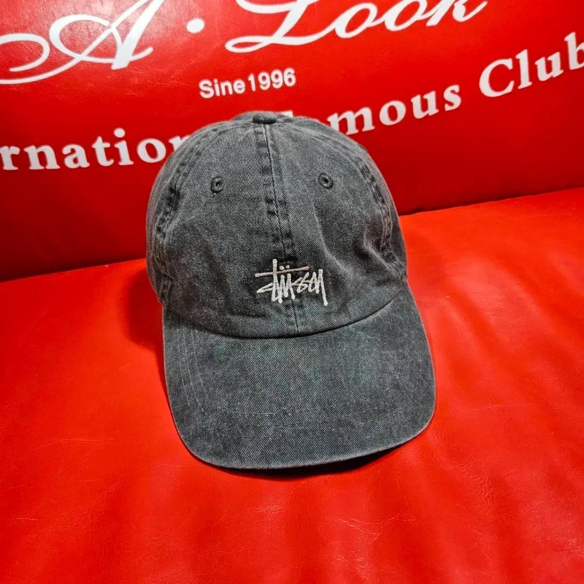 스투시(STUSSY) 워시드 볼캡 Free