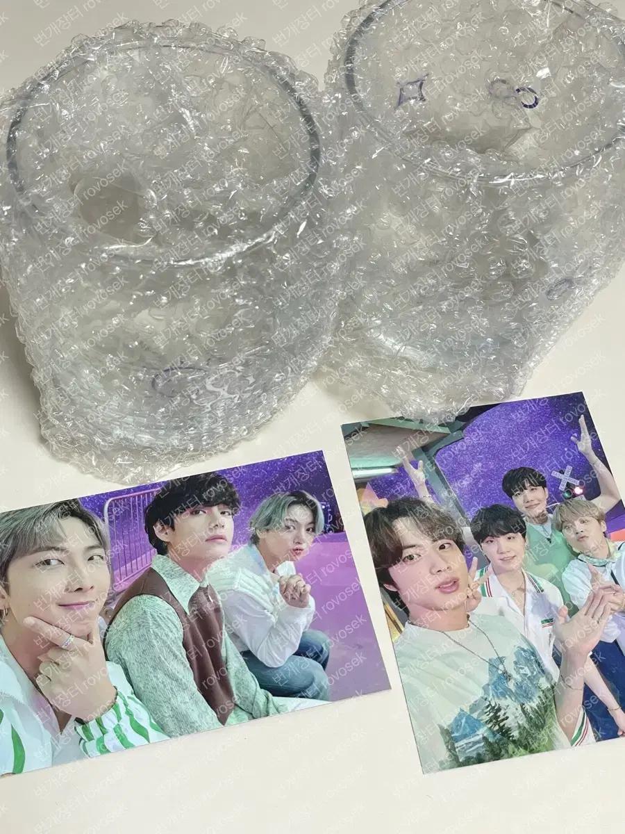 방탄 소우주 굿즈bts 아이돌 글라스 유리컵 세트 포카포함 풀셋 무료배송