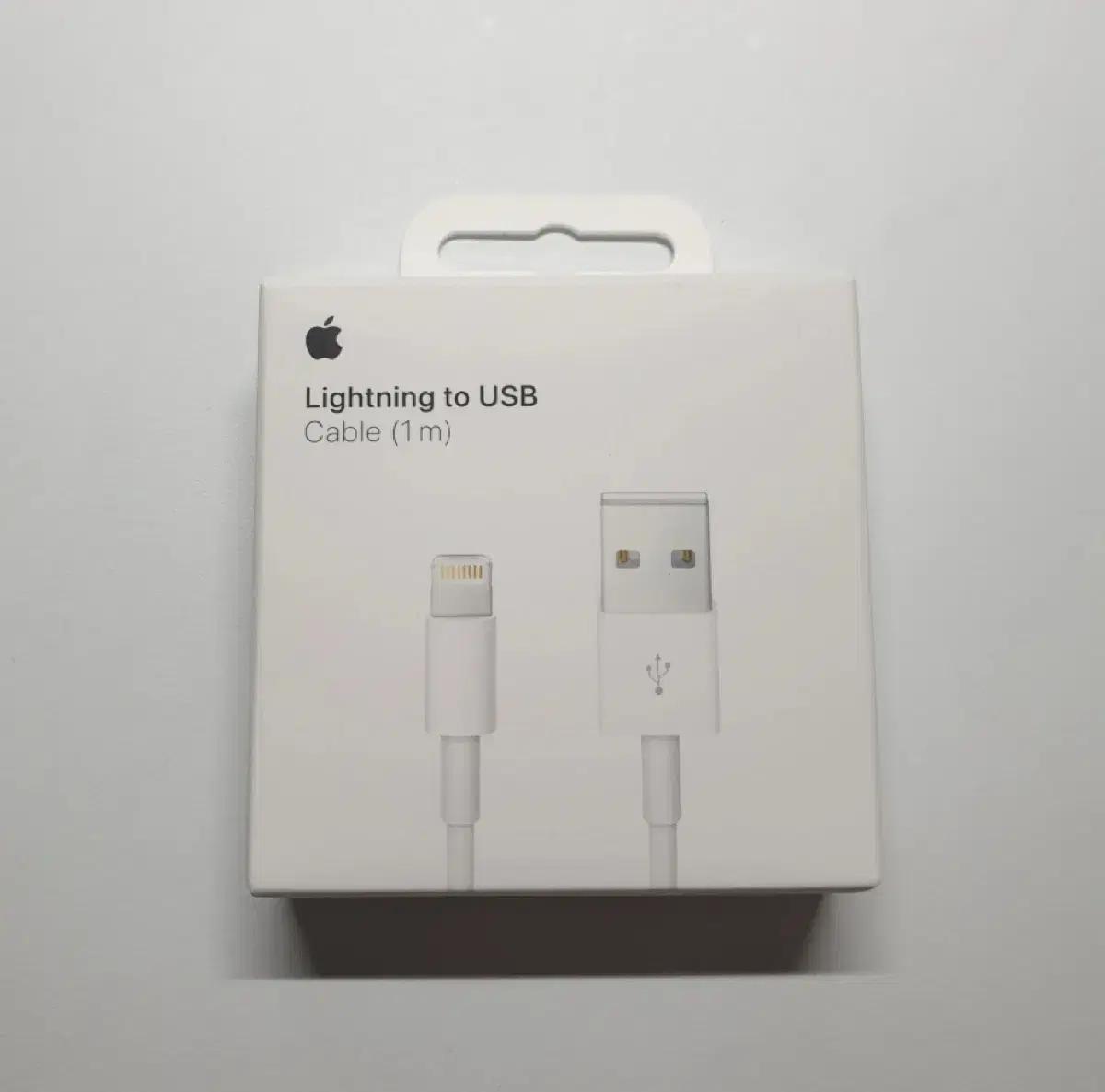 정품 애플 라이트닝 8핀 USB 케이블 충전기