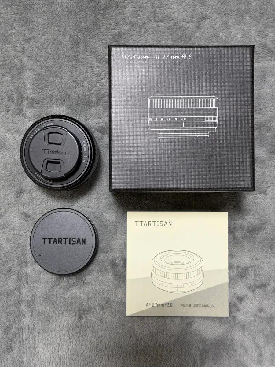 티티아티산 AF 27mm F2.8 후지 X마운트 APS-C 렌즈 블랙 T