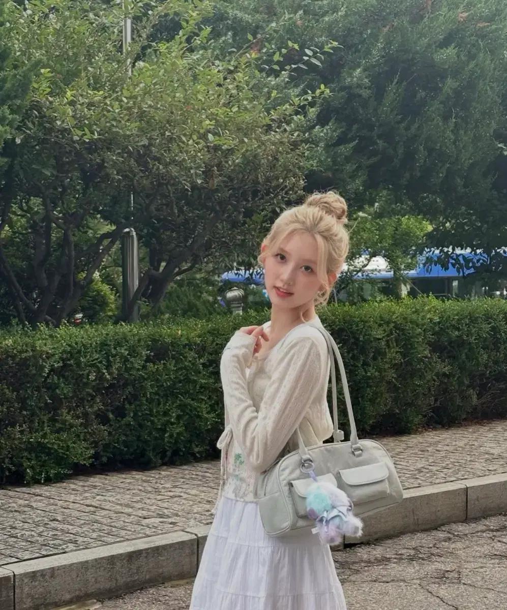 (아이브 가을 착용) 스탠드오일 나일론 츄비백 핑크 보부상백 급처