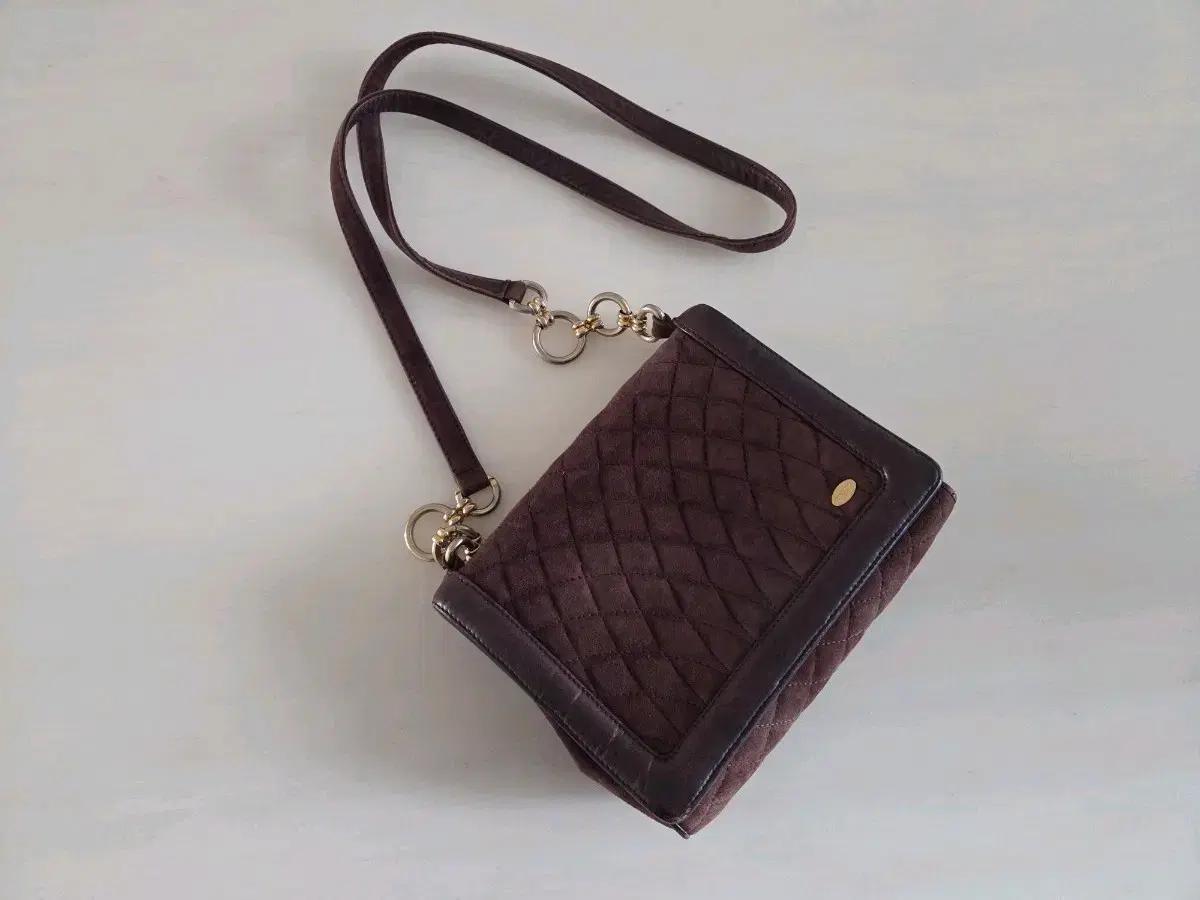 발리 BALLY 빈티지 스웨이드 미니 초코 크로스백