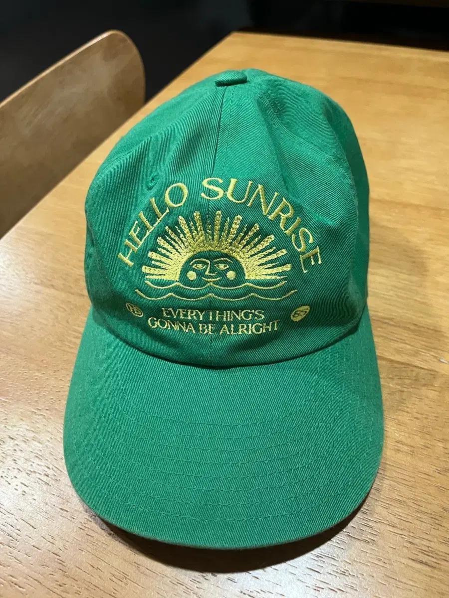HELLO SUNRISE 그린 볼캡