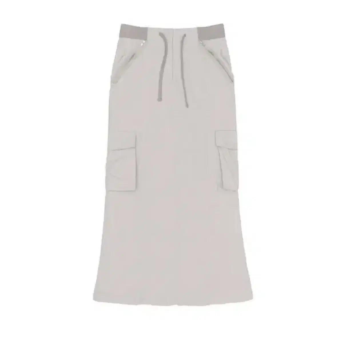 스컬프터 Banding Maxi Pencil Skirt Warm Gray