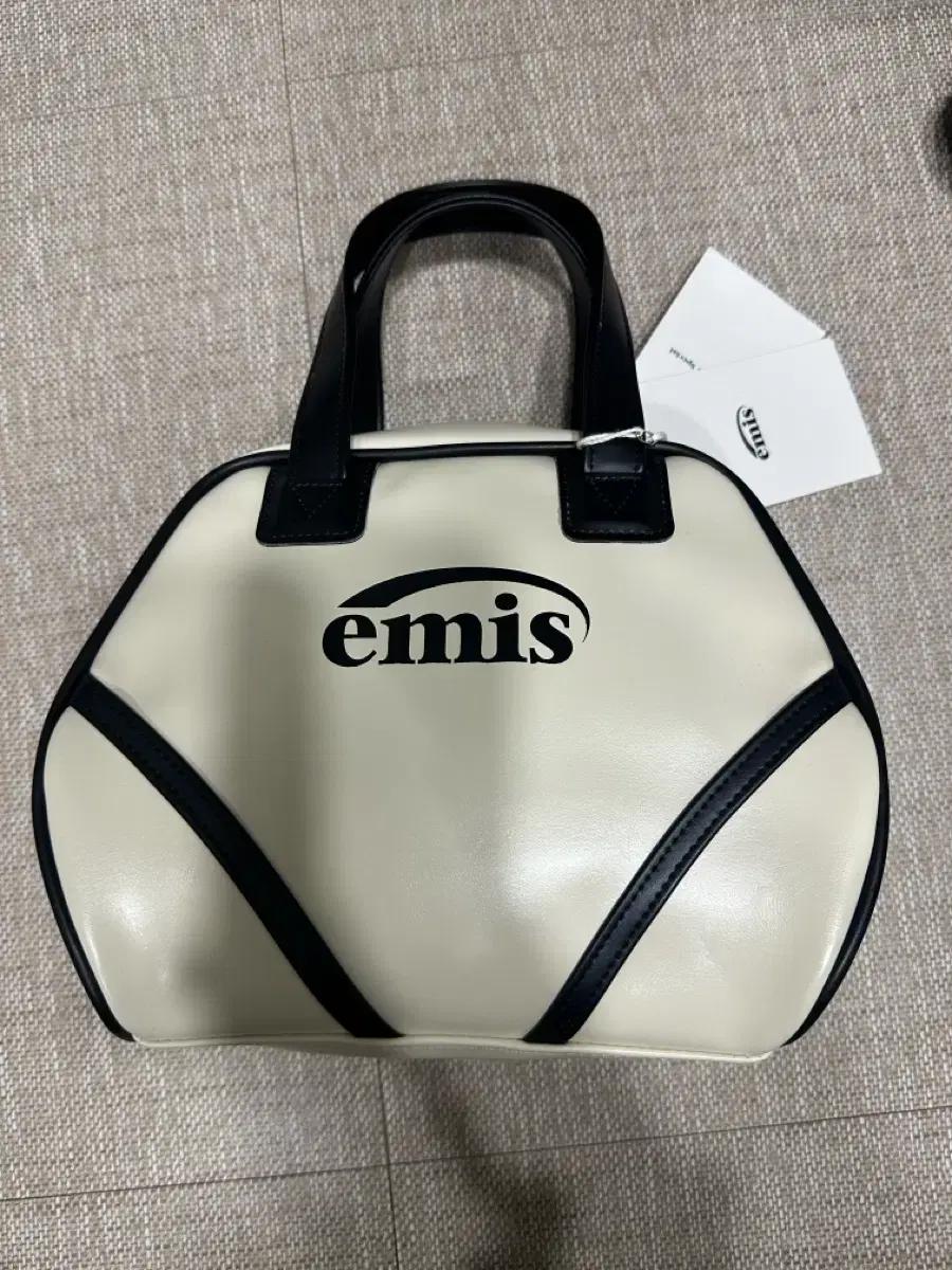 이미스 emis 빈티지 토트백 아이보리