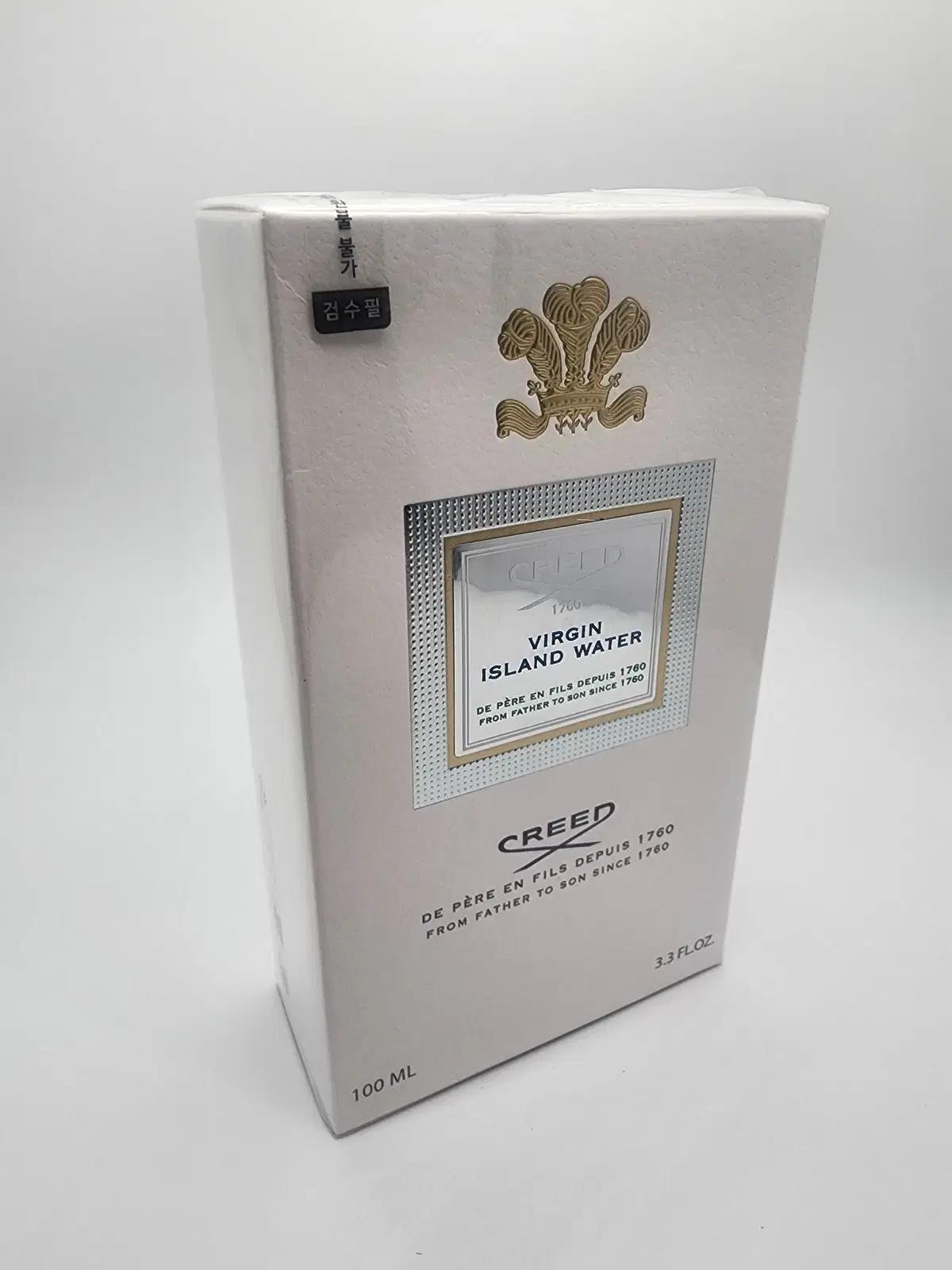 크리드 버진아일랜드워터100ml  쇼핑백 + 샘플 + 공병 + 무료배송