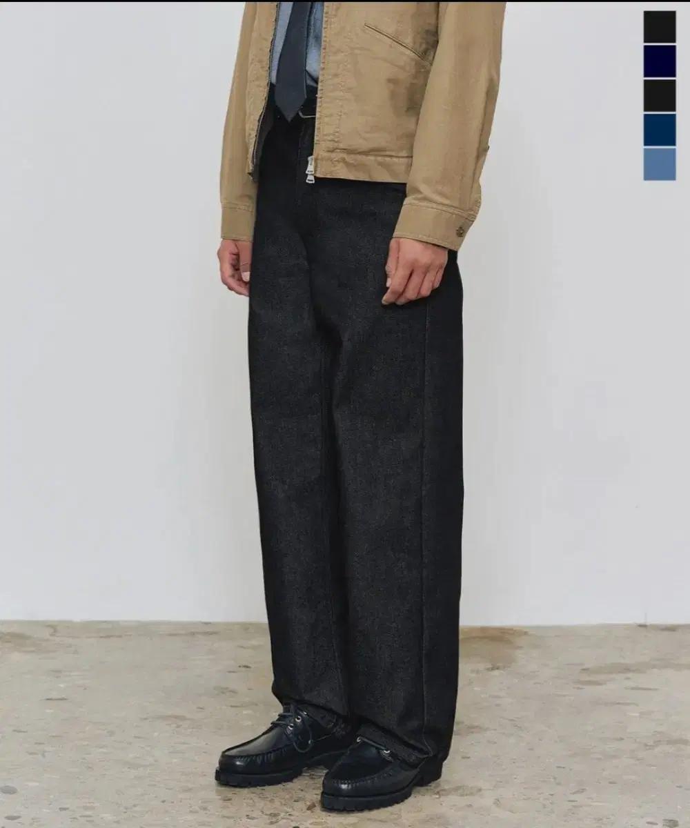 (32) 데케트 x 패션플래닛 올시즌 와이드 데님팬츠 CP블랙