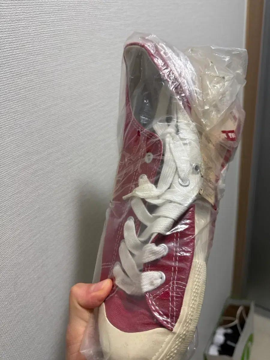 무인양품 무지퍼셀 레드 265