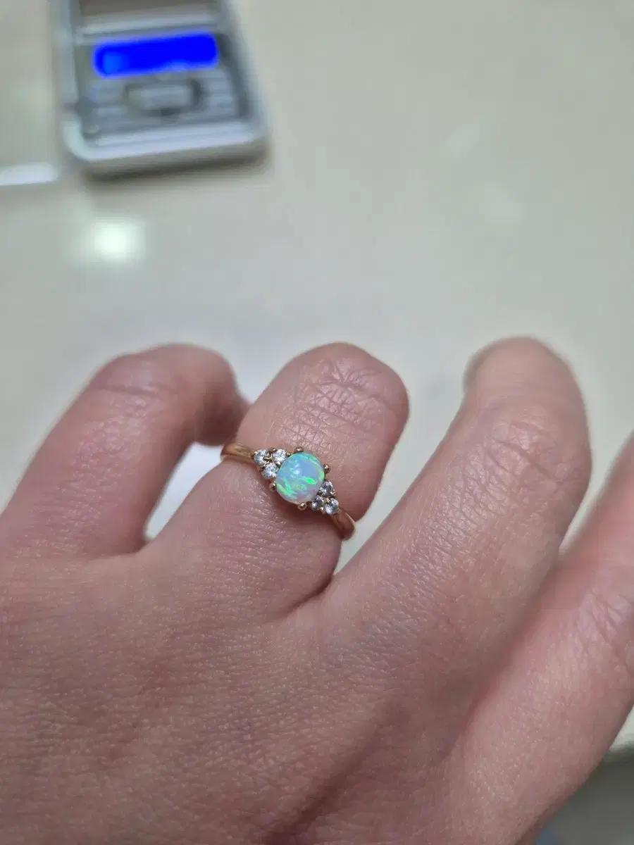 18k 오팔 반지