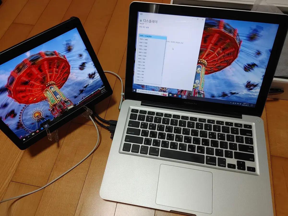 애플 mac 맥 2K packed pixels 휴대용 9.7 4:3모니터