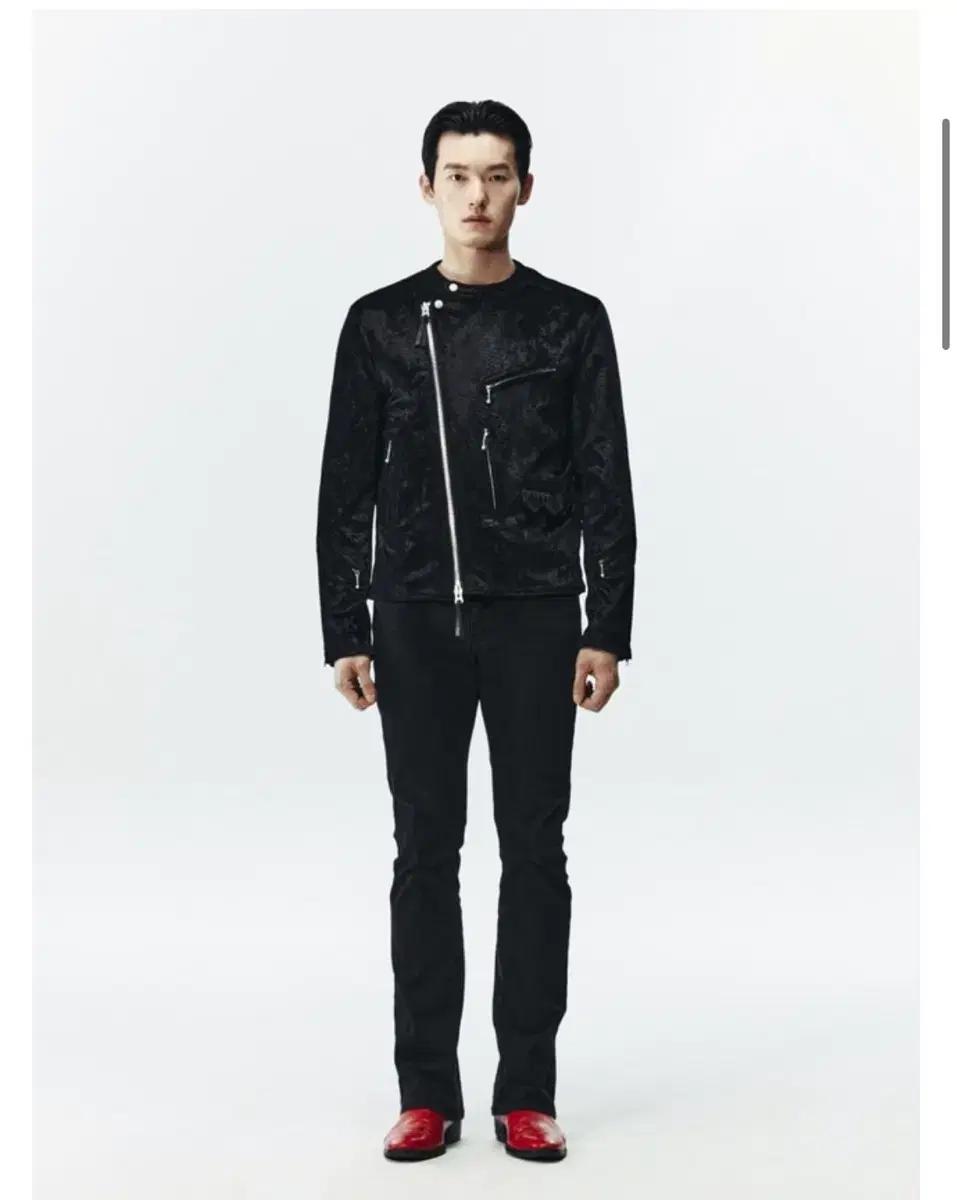 [kyho]  기호 블랙 뱀피 라이더 자켓 Msize