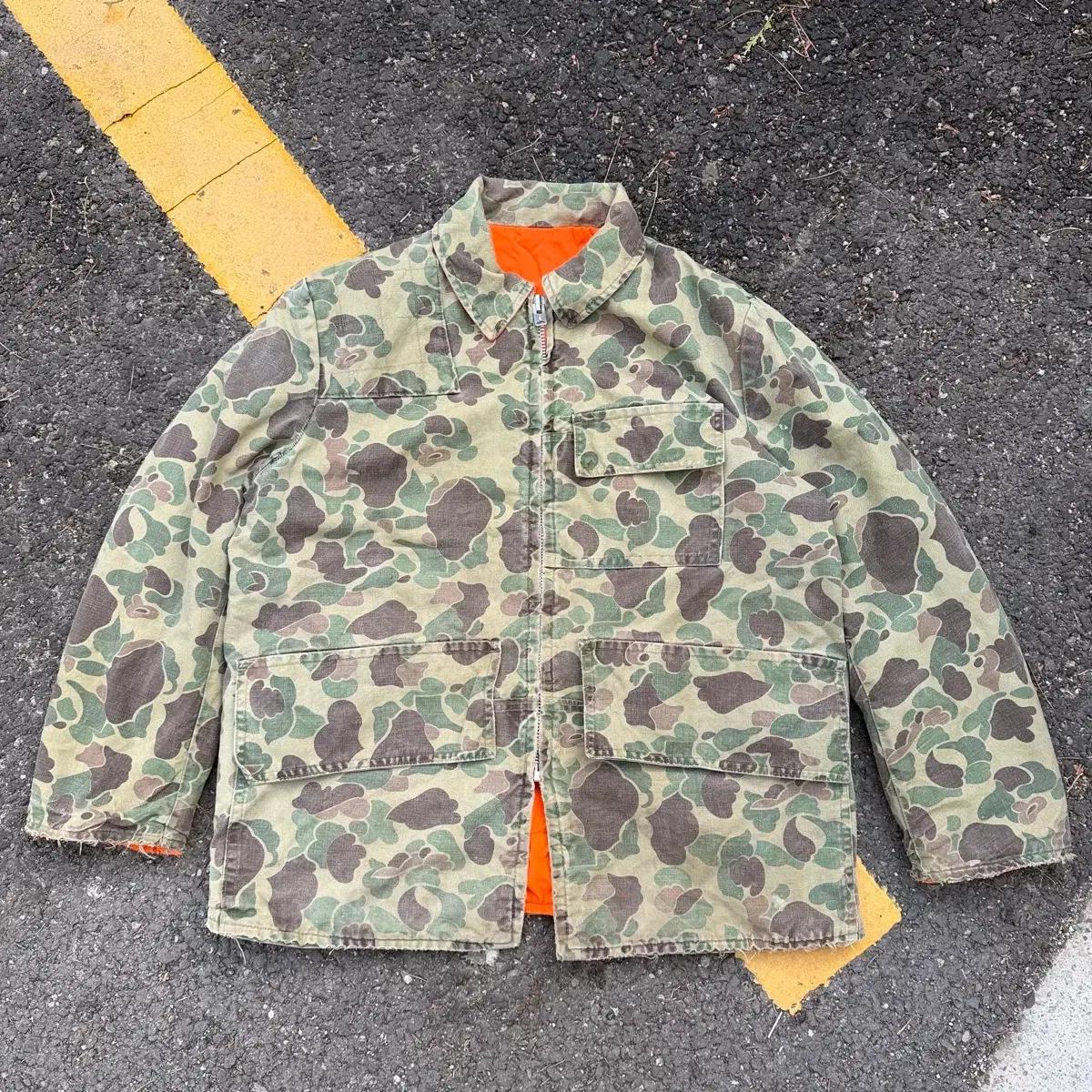 80s Vintage Duck Camo Huting Jacket