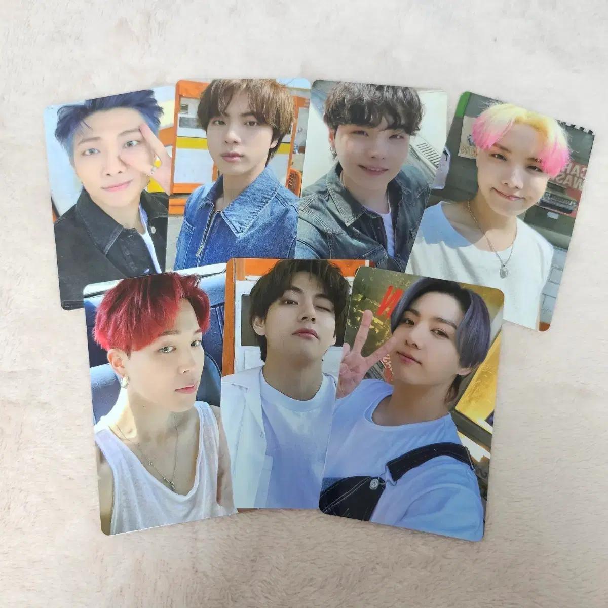 7장 드볼 일괄 버터 위버스 특전 포카 bts 방탄