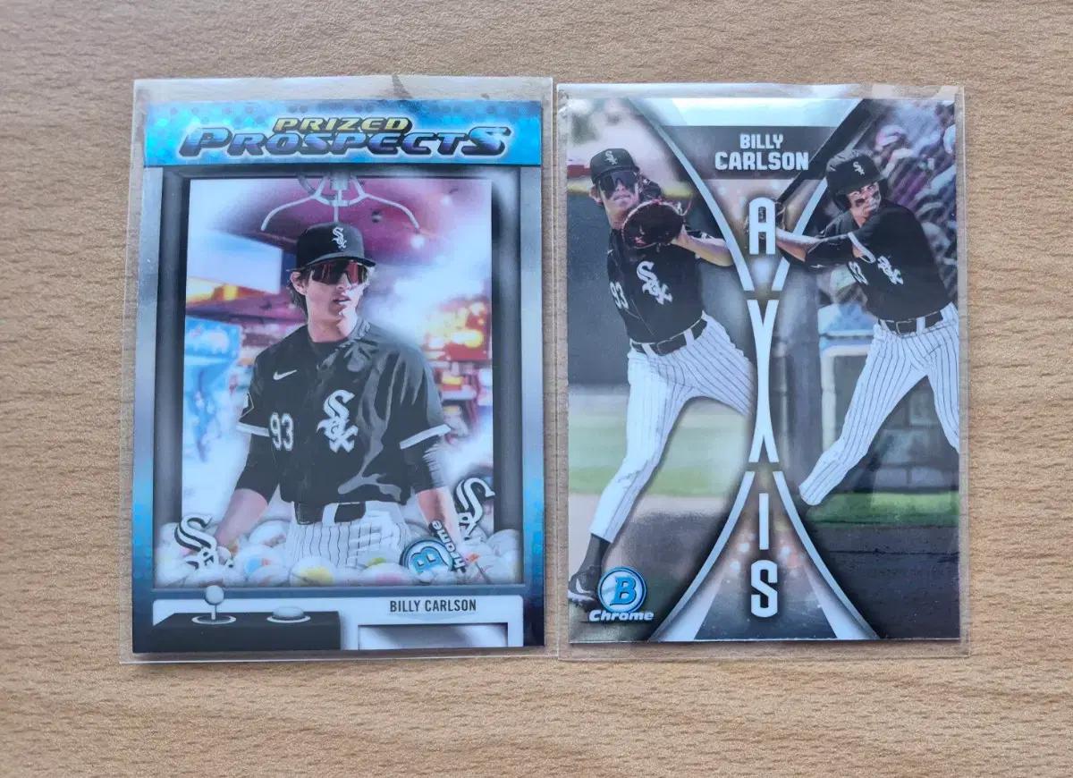 MLB 2025 바우만 드래프트 시카고 빌리 칼슨 인서트카드 2장랏