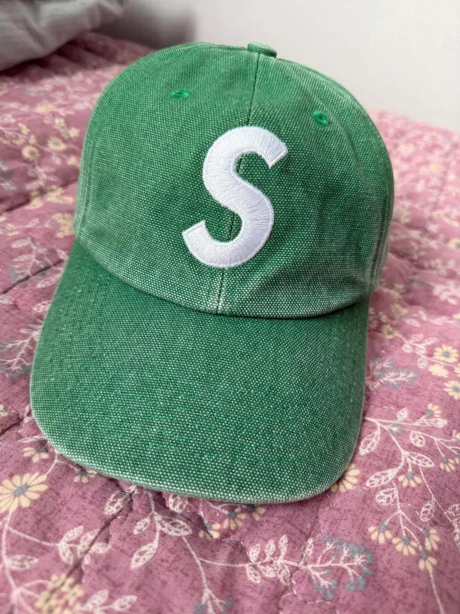 슈프림 피그먼트 S로고 볼캡
