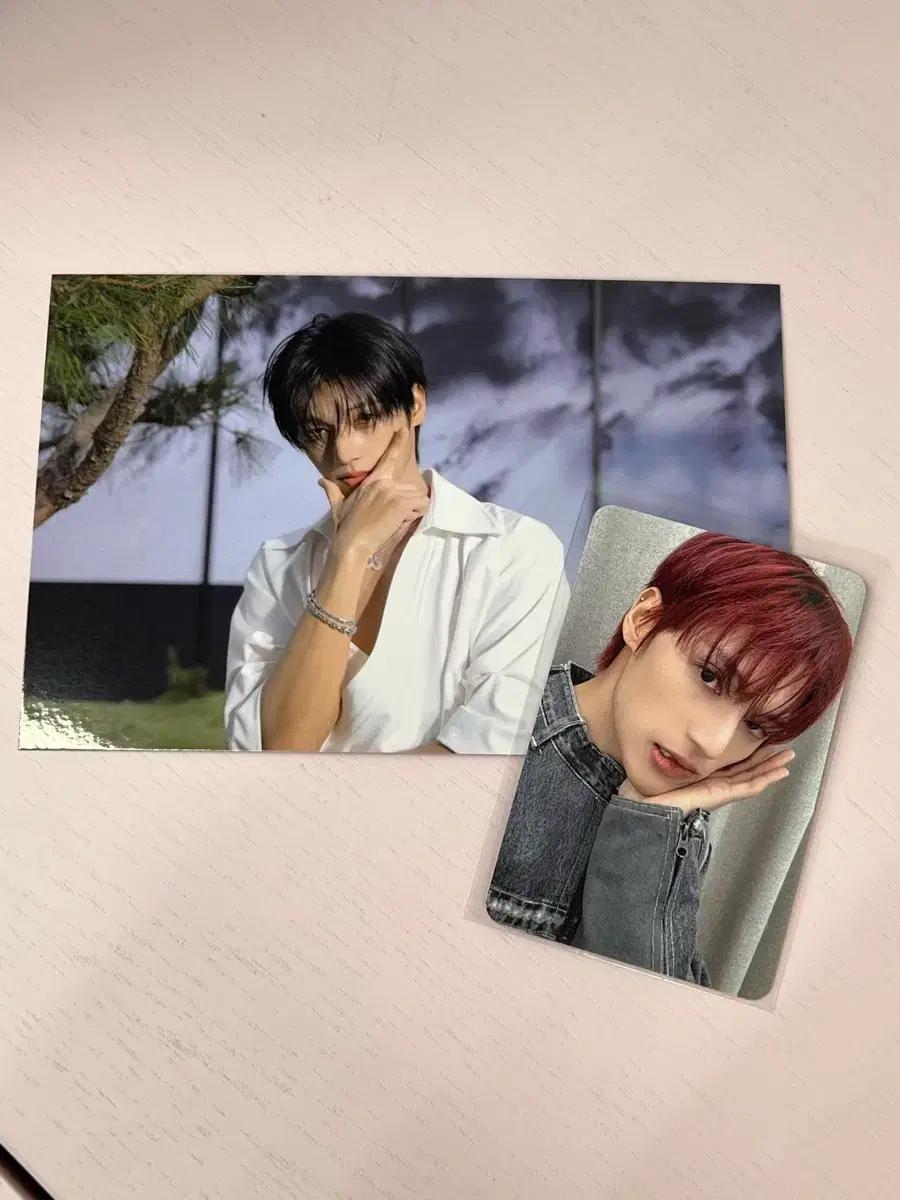 에이티즈 우영 앞니플러팅 팝업 럭키드로우 럭드 포카 + 엽서