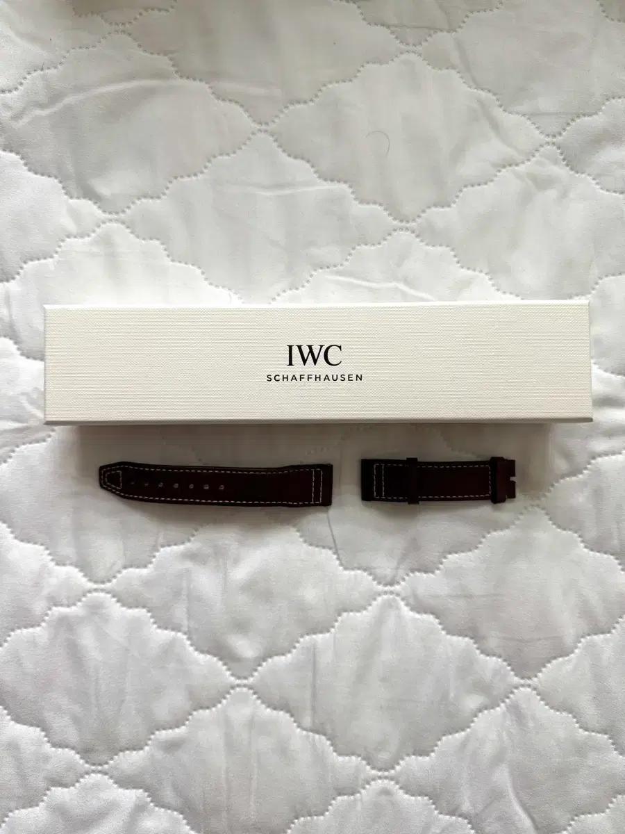 IWC 마크20 정품 가죽 스트랩 브라운 이지엑스체인지