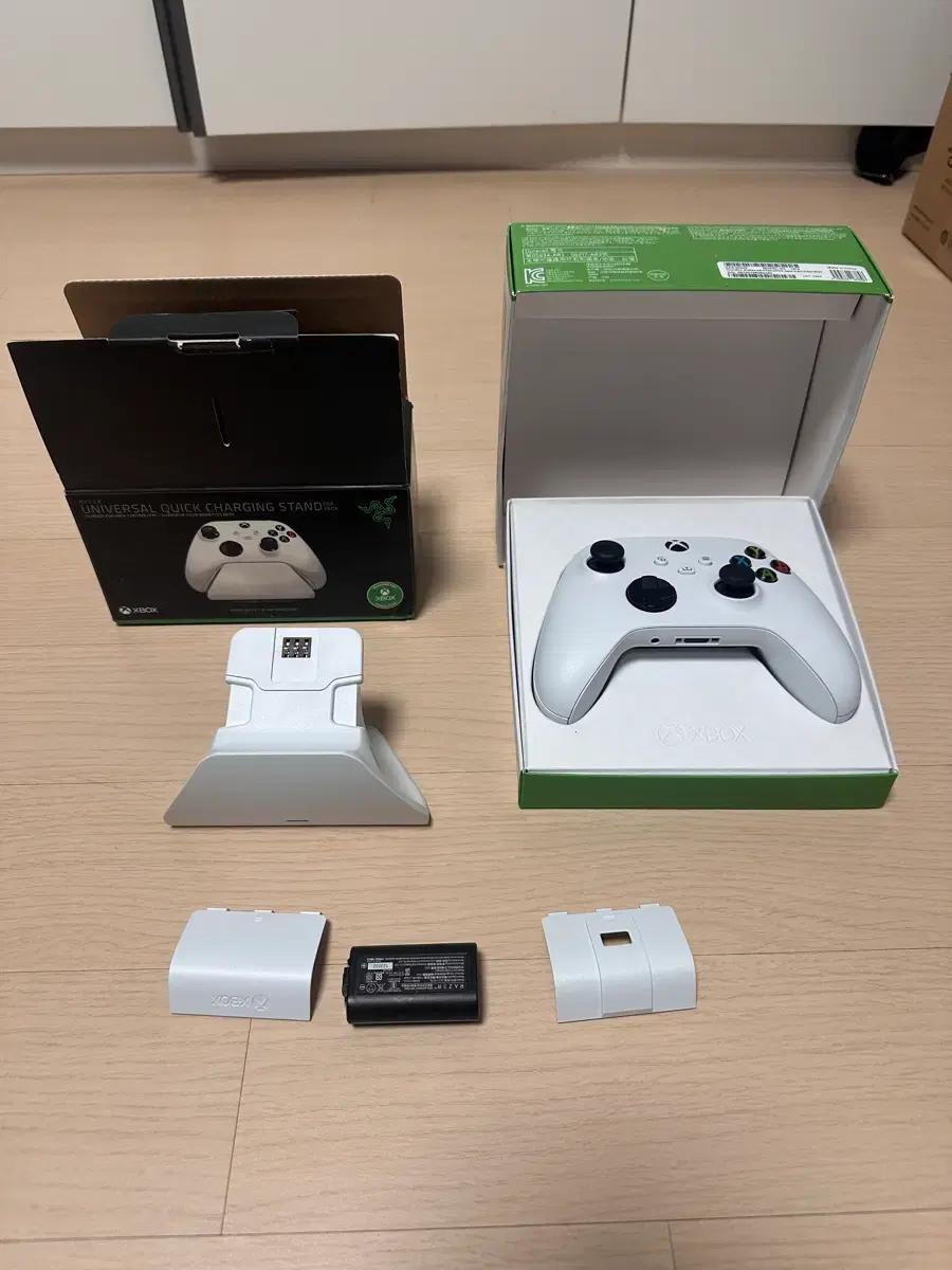 Xbox 4세대 컨트롤러+레이저 Xbox 컨트롤러 충전 스탠드 배터리 포