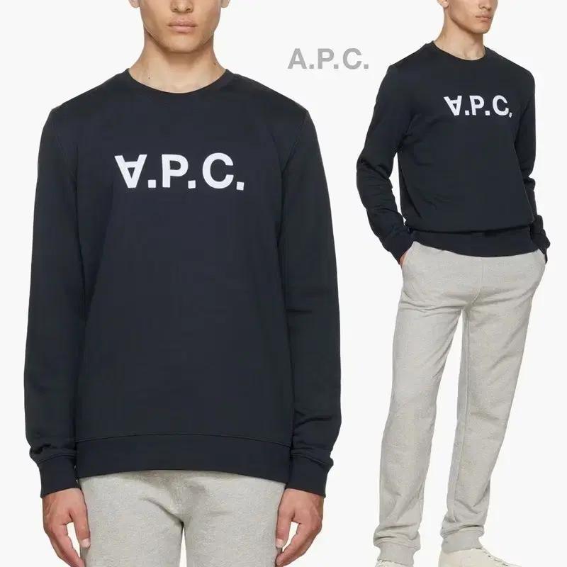 A.P.C. VPC 로고 맨투맨 블랙