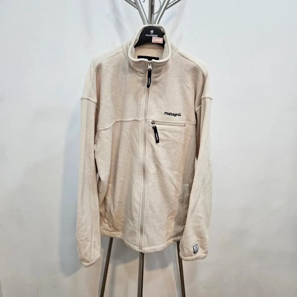 마하그리드 아이보리 플리스 집업 3XL