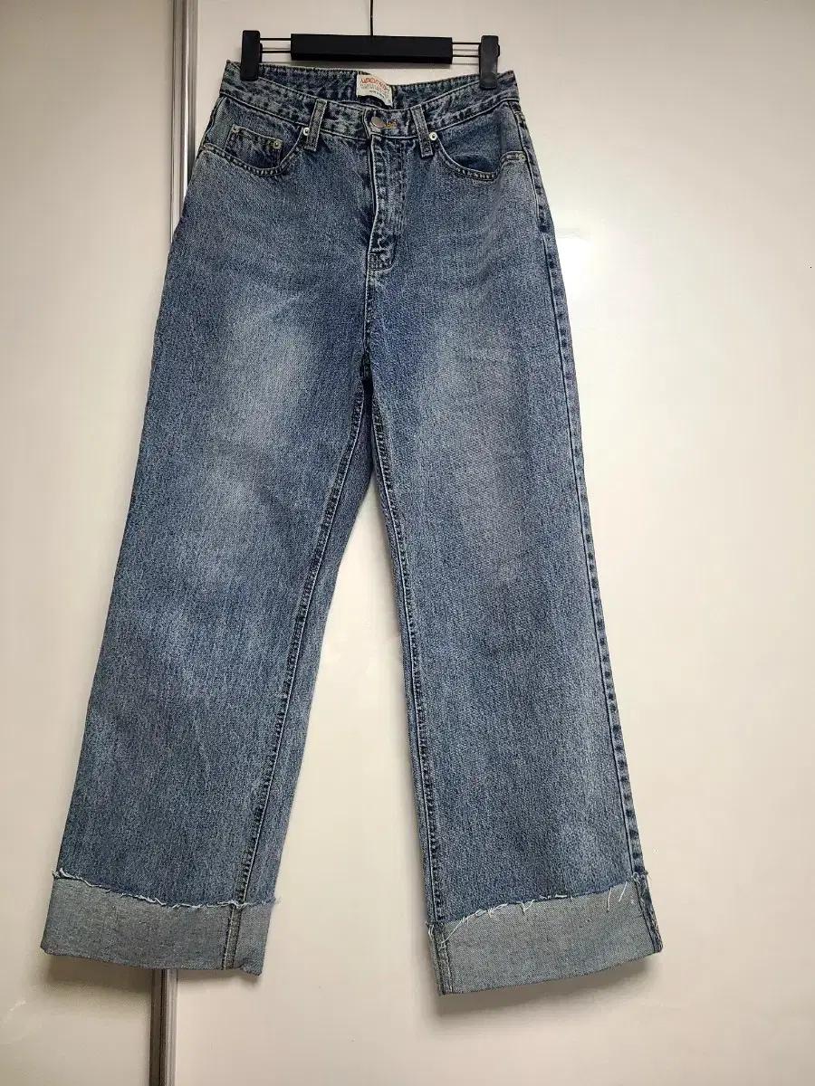 American Vintage 롤업 와이드 데님팬츠