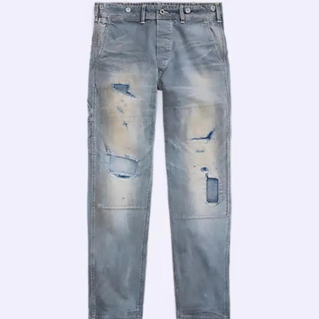 rrl 더블알엘 엔지니어핏 리페어 와바시 팬츠
