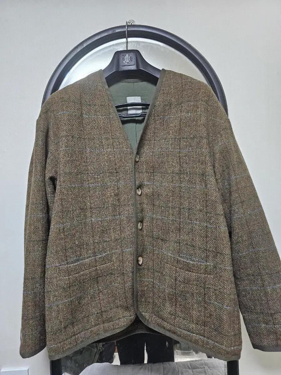 어나더오피스 Moon tweed lounge jacket 카키 3