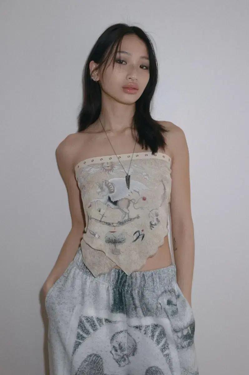 익스파이드걸 Woody Horse Bandana Top